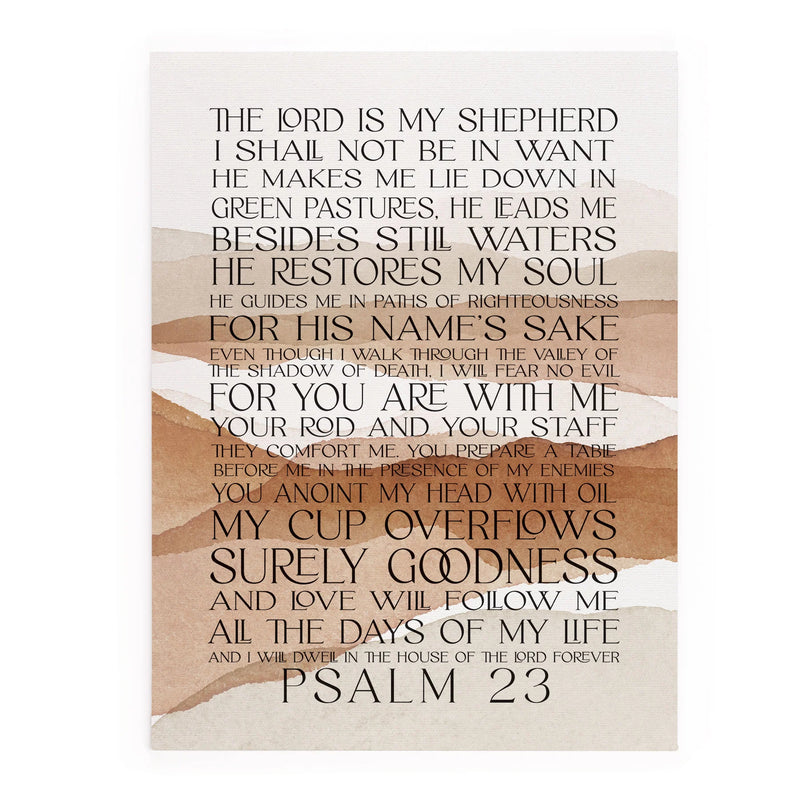 Psalm 23 Canvas