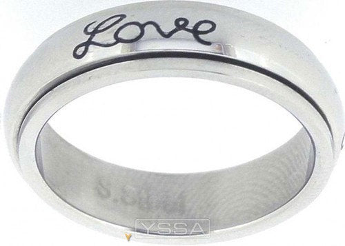 Faith Hope Love (Spin Ring) Stainless St