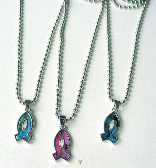 Fish - Paua Shell - Pink