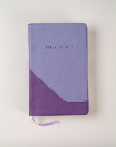 KJV Personal Size Giant Print Reference Bible-Lilac/Violet Flexisoft