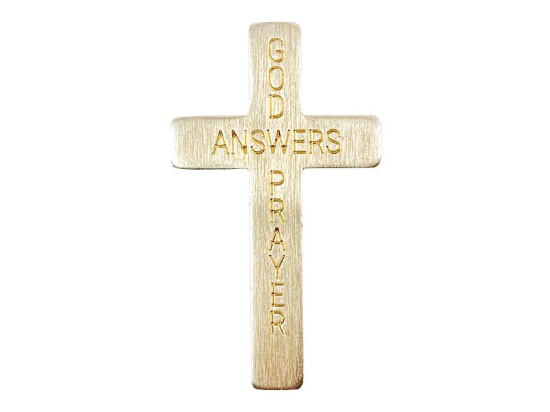 Cross God answers prayers gold