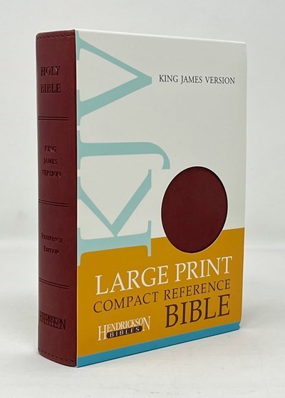 KJV Large Print Compact Reference Bible-Burgundy Bonded Leather