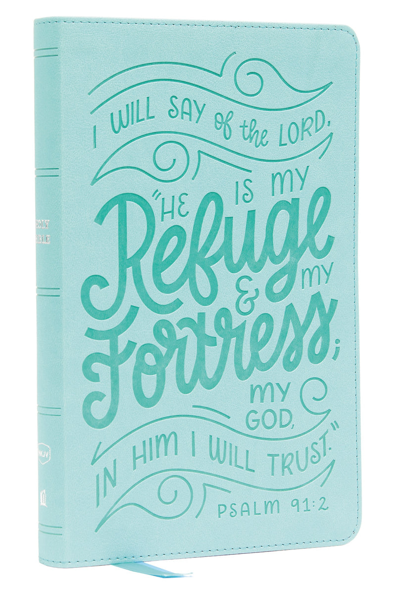 NKJV Thinline Youth Edition Bible  Verse Art Cover Collection (Comfort Print)-Teal Leathersoft