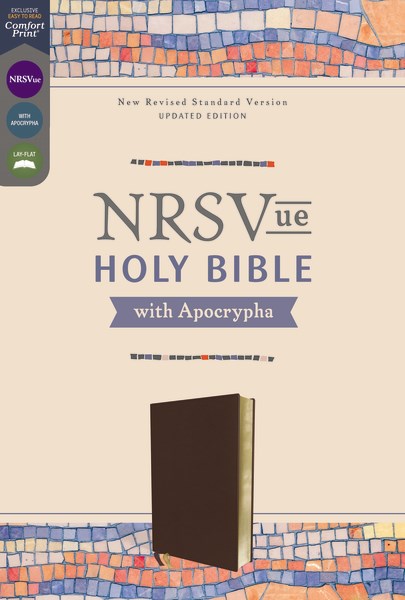 NRSV Updated Edition Holy Bible With Apocrypha (Comfort Print)-Brown Leathersoft