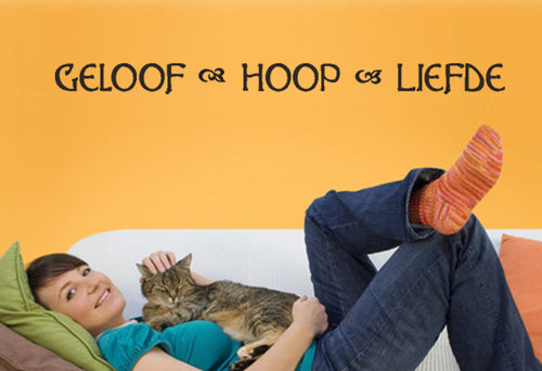 Geloof - Hoop - Liefde (Large 150 x 25 c