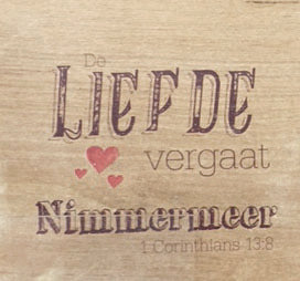 De Liefde vergaat Nimmermeer