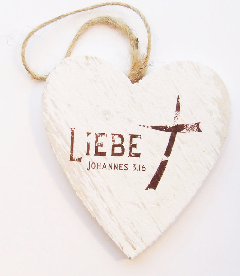 Liebe (Herzanhänger - 9,5 cm)