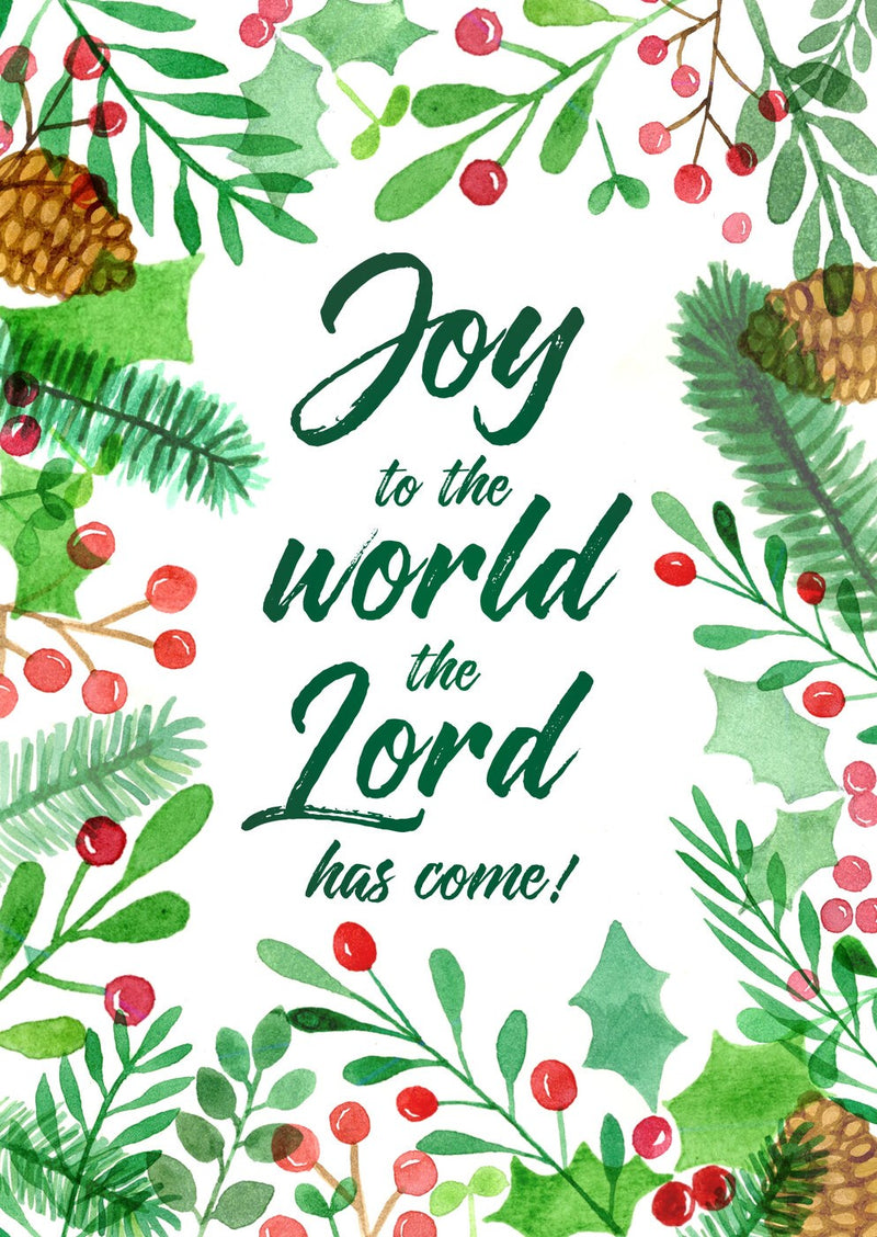 Boxed Cards: Pack of 6 (with env) - Joy to the World