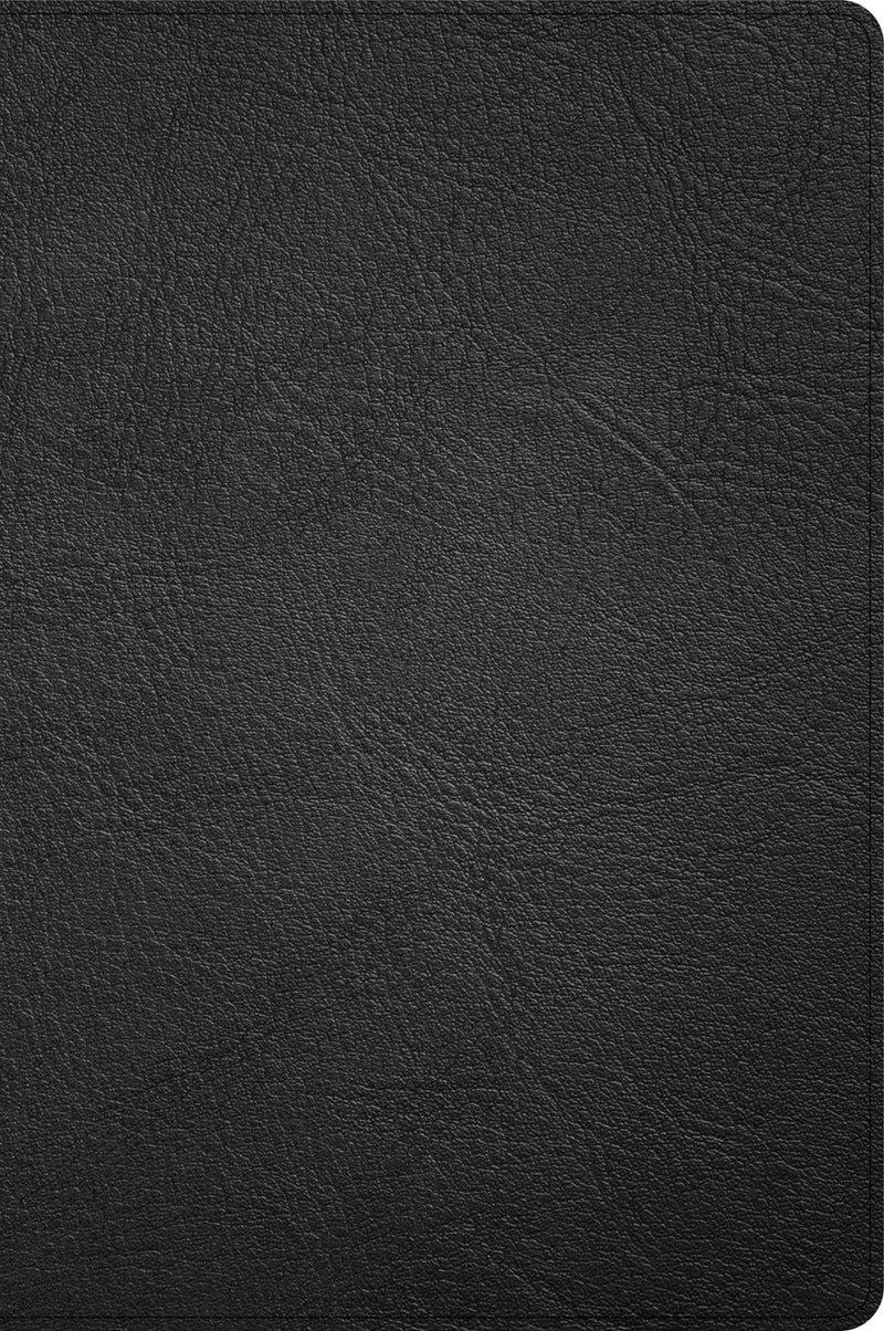 CSB Large Print Thinline Bible (Holman Handcrafted Collection)-Black Premium Goatskin