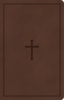 CSB Large Print Personal Size Reference Bible-Brown LeatherTouch