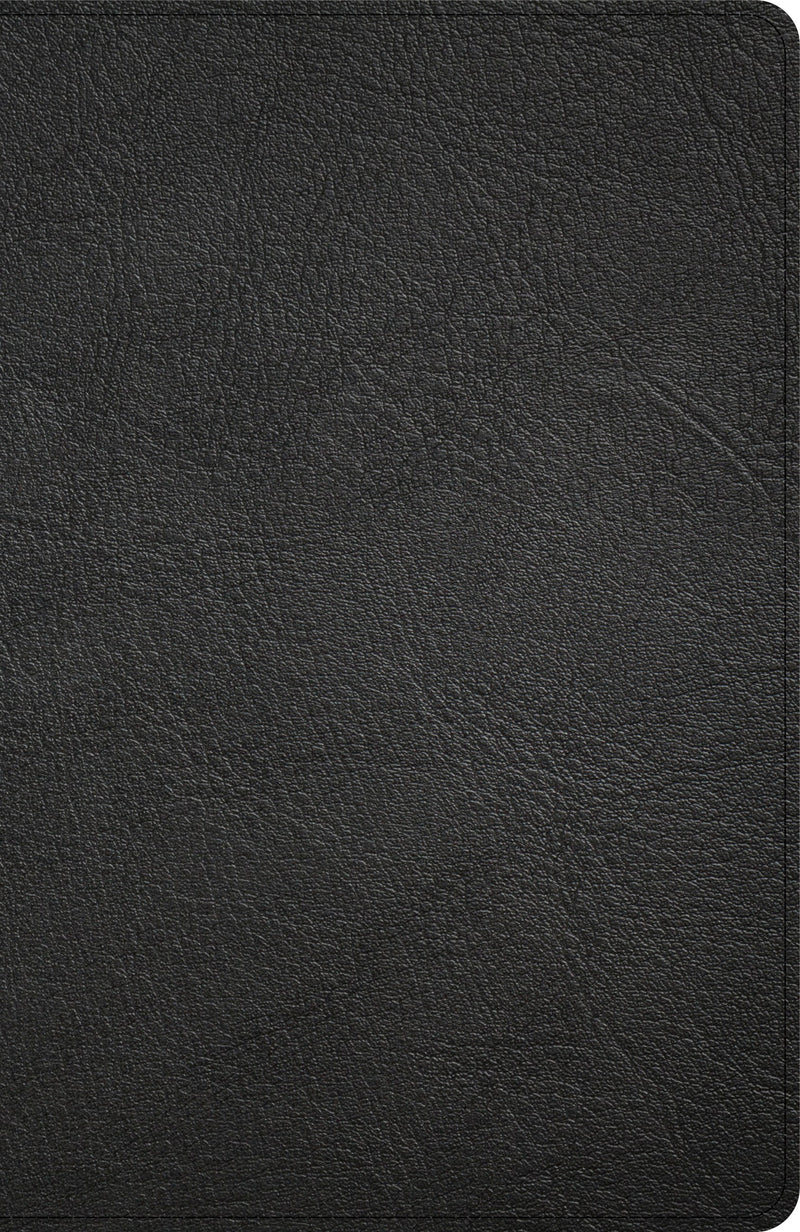 KJV Thinline Bible-Black Genuine Leather Indexed