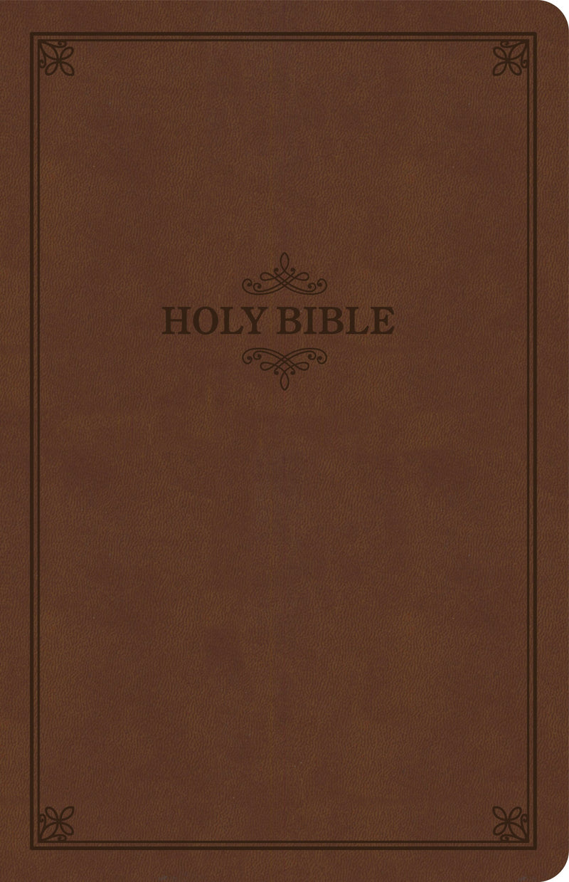 KJV Thinline Bible (Value Edition)-Brown LeatherTouch