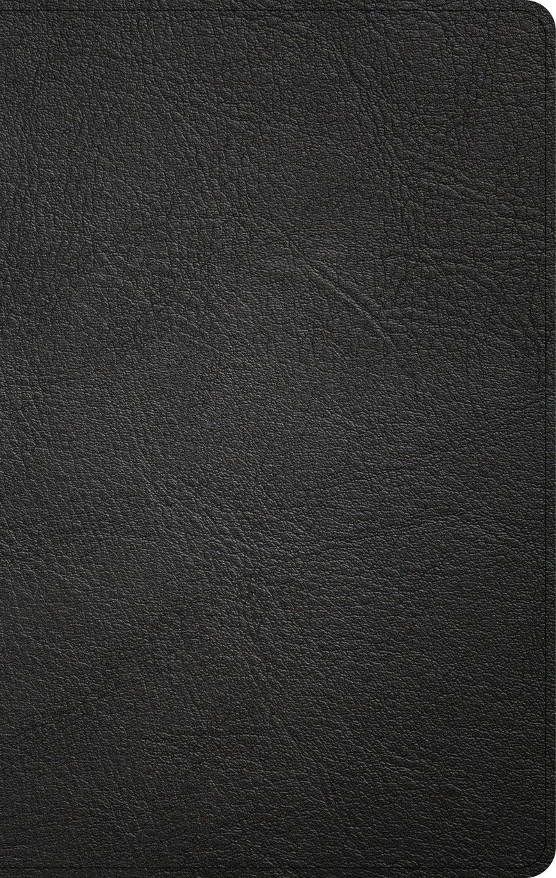 KJV Thinline Reference Bible-Black Genuine Leather Indexed