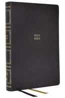 KJV Paragraph-Style Large Print Thinline Bible (Comfort Print)-Black Leathersoft Indexed