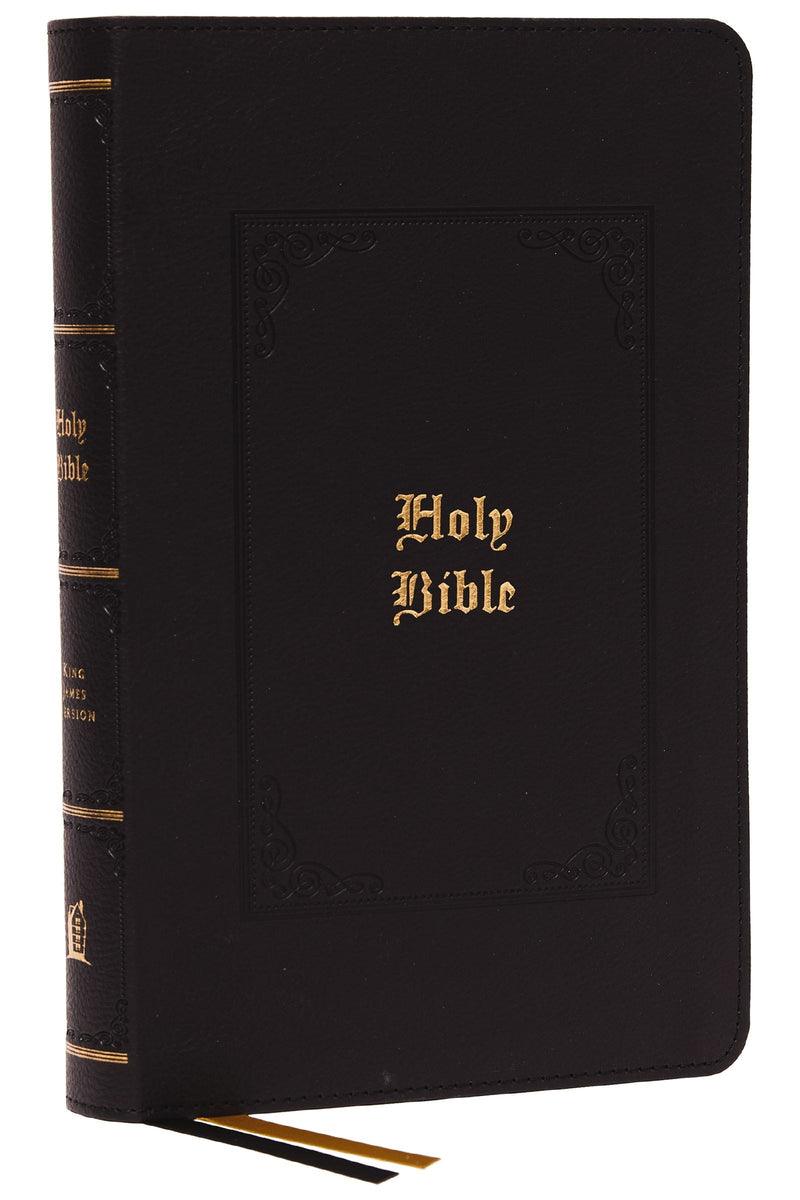 KJV Personal Size Large Print Reference Bible (Comfort Print)-Black Leathersoft