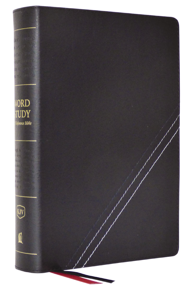 KJV Word Study Reference Bible (Comfort Print)-Black Bonded Leather Indexed