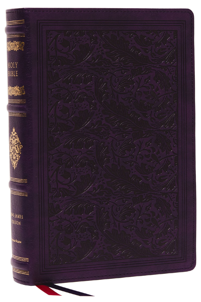 KJV Wide-Margin Reference Bible (Comfort Print)-Purple Leathersoft