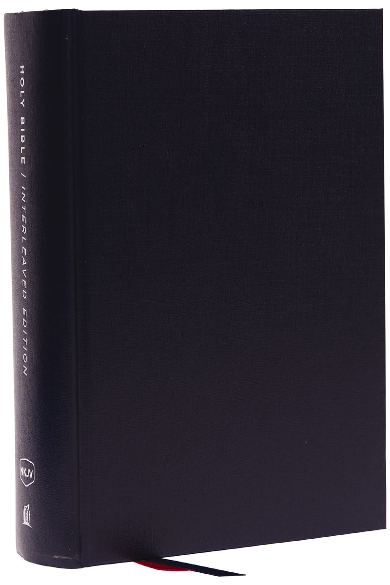 NKJV Interleaved Bible  Journal Edition (Comfort Print)-Blue Hardcover