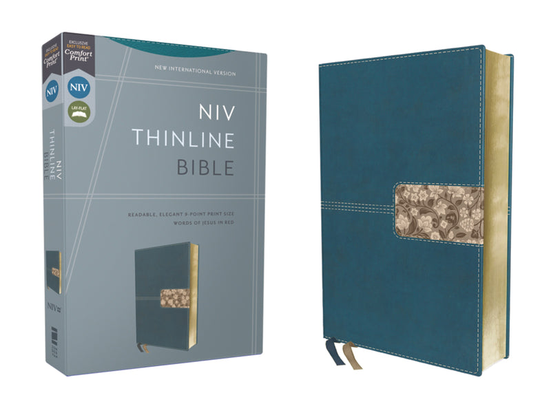 NIV Thinline Bible (Comfort Print)-Teal Leathersoft