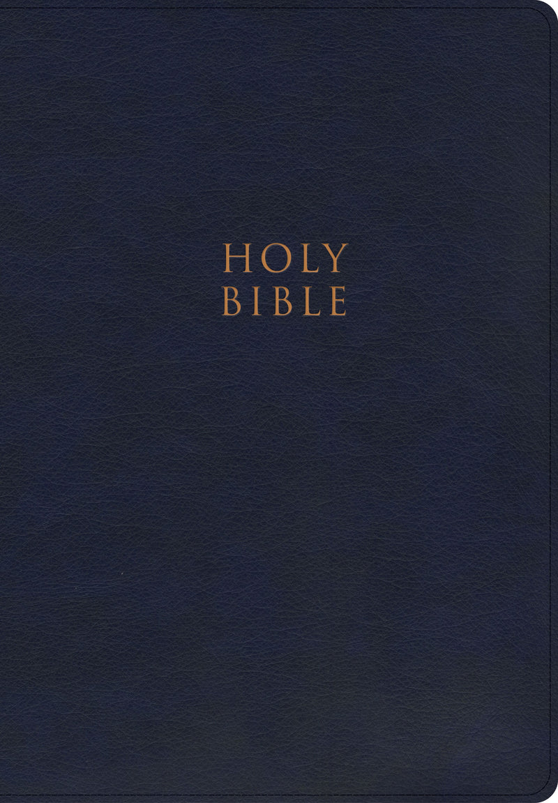 CSB Super Giant Print Reference Bible-Navy LeatherTouch