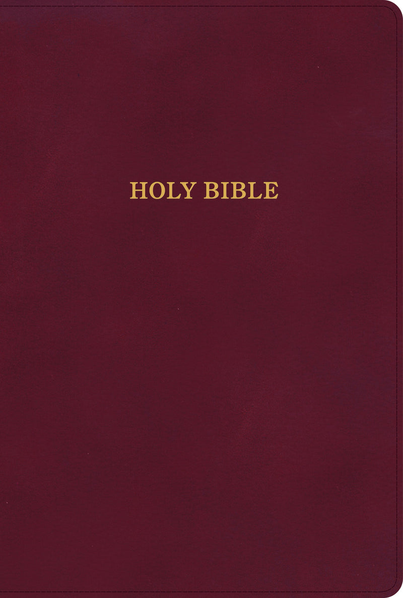 KJV Large Print Thinline Bible-Burgundy LeatherTouch