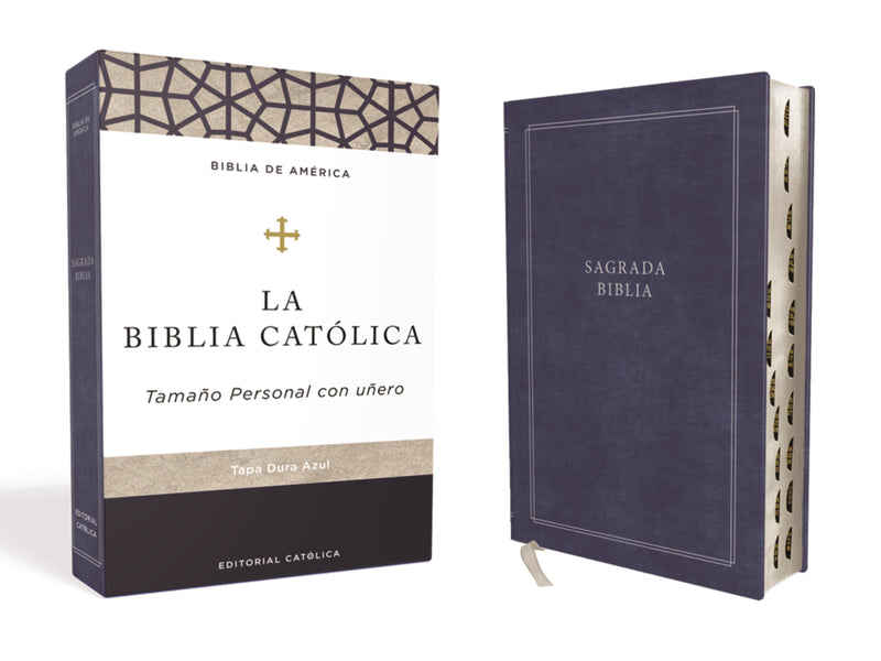 Span-LBLA Catholic Bible/Personal Size (Biblia Cathlica  Tamano Personal Con Unero)-Hardcover Indexed