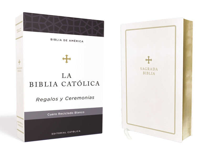 Span-LBLA Catholic Keepsake Bible (La Biblia Catolica Regalos Y Ceremonias)-White Bonded Leather