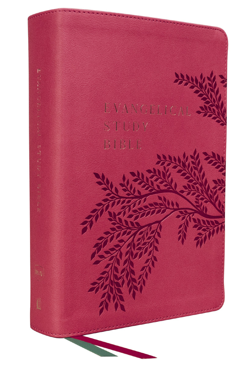 NKJV Evangelical Study Bible (Comfort Print)-Rose Leathersoft