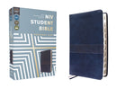 NIV Student Bible/Personal Size (Comfort Print)-Navy Leathersoft Indexed