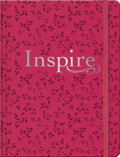 NLT Inspire Bible  Filament Enabled Edition-Pink Peony Hardcover LeatherLike