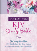 KJV The 1-Minute Study Bible-Lavendar Petals Hardcover