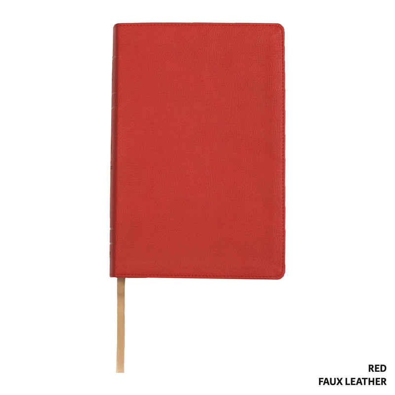 LSB Handy Size  Paste-Down Binding (Red Letter)-Red Faux Leather