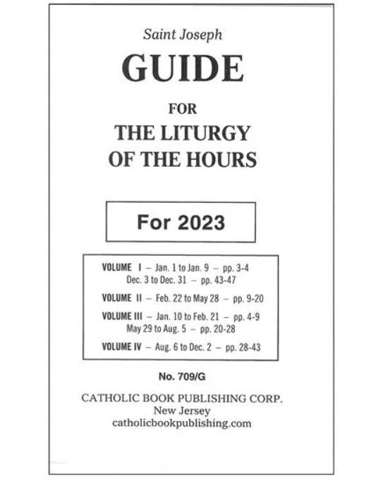 Saint  Joseph Guide For The Liturgy Of The Hours For 2023 (