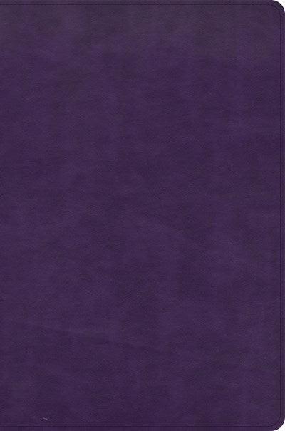 CSB Giant Print Reference Bible-Plum LeatherTouch