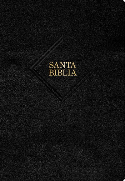 Span-RVR 1960 Super Giant Print Bible (Biblia Letra Super Gigante)-Black Bonded Leather Indexed