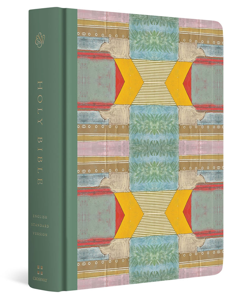 ESV Single Column Journaling Bible  Artist Series (Jessica Dennis Bush/Trellis)-Cloth Over Board