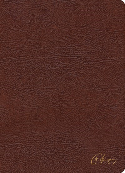 KJV Spurgeon Study Bible-Brown Bonded Leather