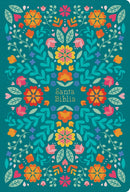 Span-RVR 1960 Hand Size Giant Print Bible (Biblia Letra Grande Tamano Manual)-Floral LeatherTouch