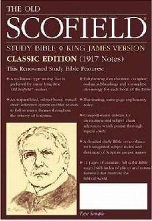 KJV Old Scofield Study Bible-Classic Editon-Burgundy Bonded Leather Indexed (Super Saver)