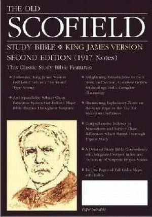 KJV Old Scofield Study Bible Classic-Black Cowhide Leather