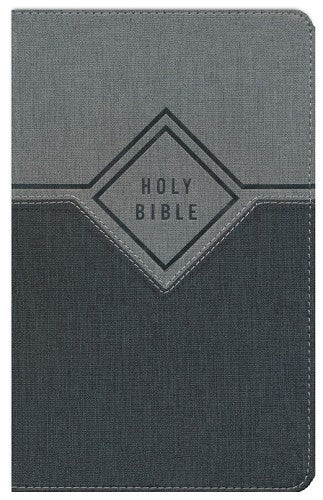 NIV Premium Gift Bible (Comfort Print)-Black/Gray Leathersoft