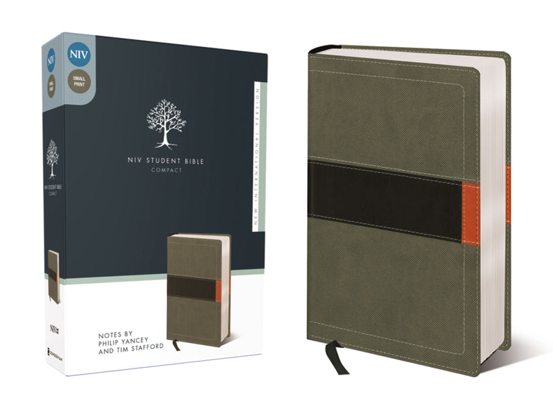 NIV Student Bible/Compact-Concrete/Fatigue Green Duo-Tone