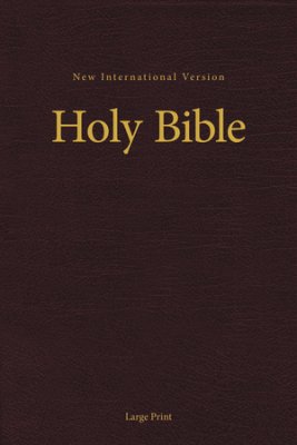 Pew Bible - Large Print -Burgundy