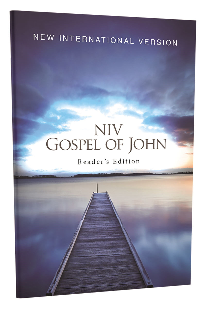 NIV Gospel Of John Reader's Edition (Blue Pier)-Softcover