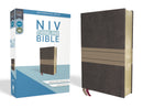 NIV Thinline Bible (Comfort Print)-Chocolate/Tan Leathersoft 