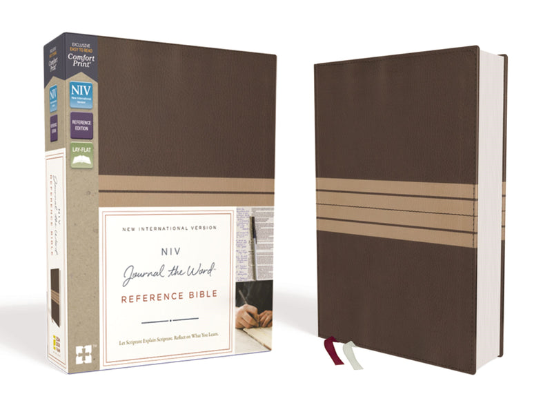 NIV Journal The Word Reference Bible-Brown/Tan Leathersoft