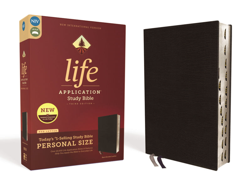 NIV Life Application Study Bible/Personal Size (Third Edition)-Black Bonded Leather Indexed