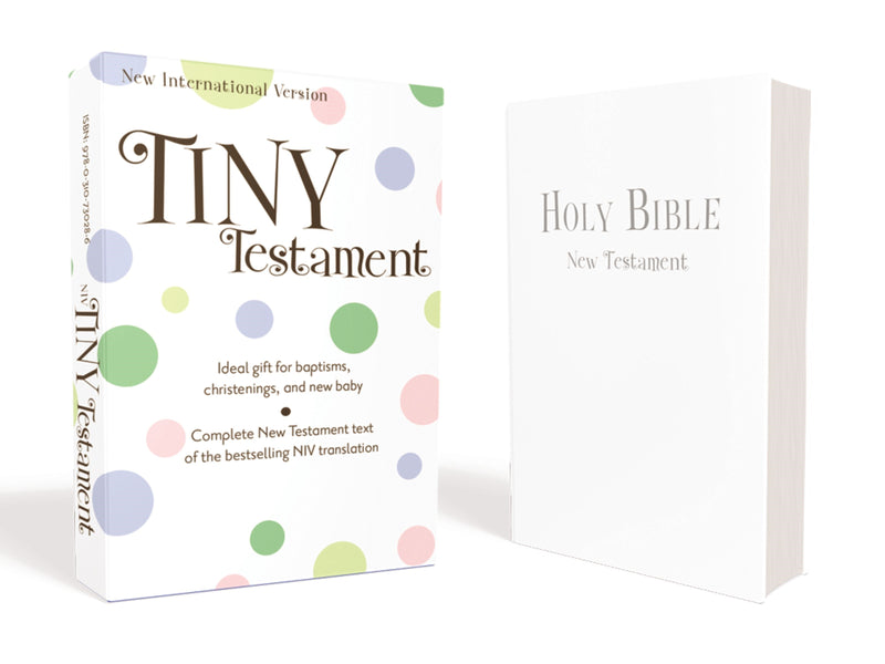 NIV Tiny New Testament-White Leather-Look