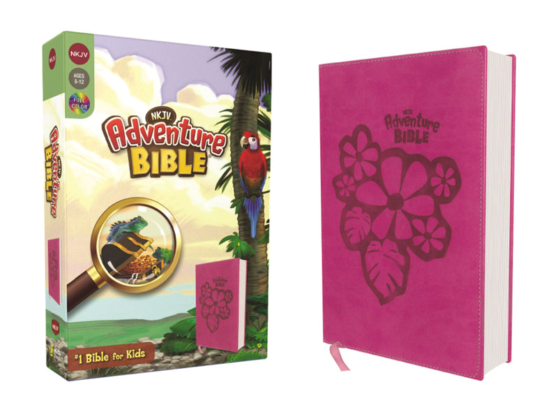 NKJV Adventure Bible (Full Color)-Raspberry DuoTone