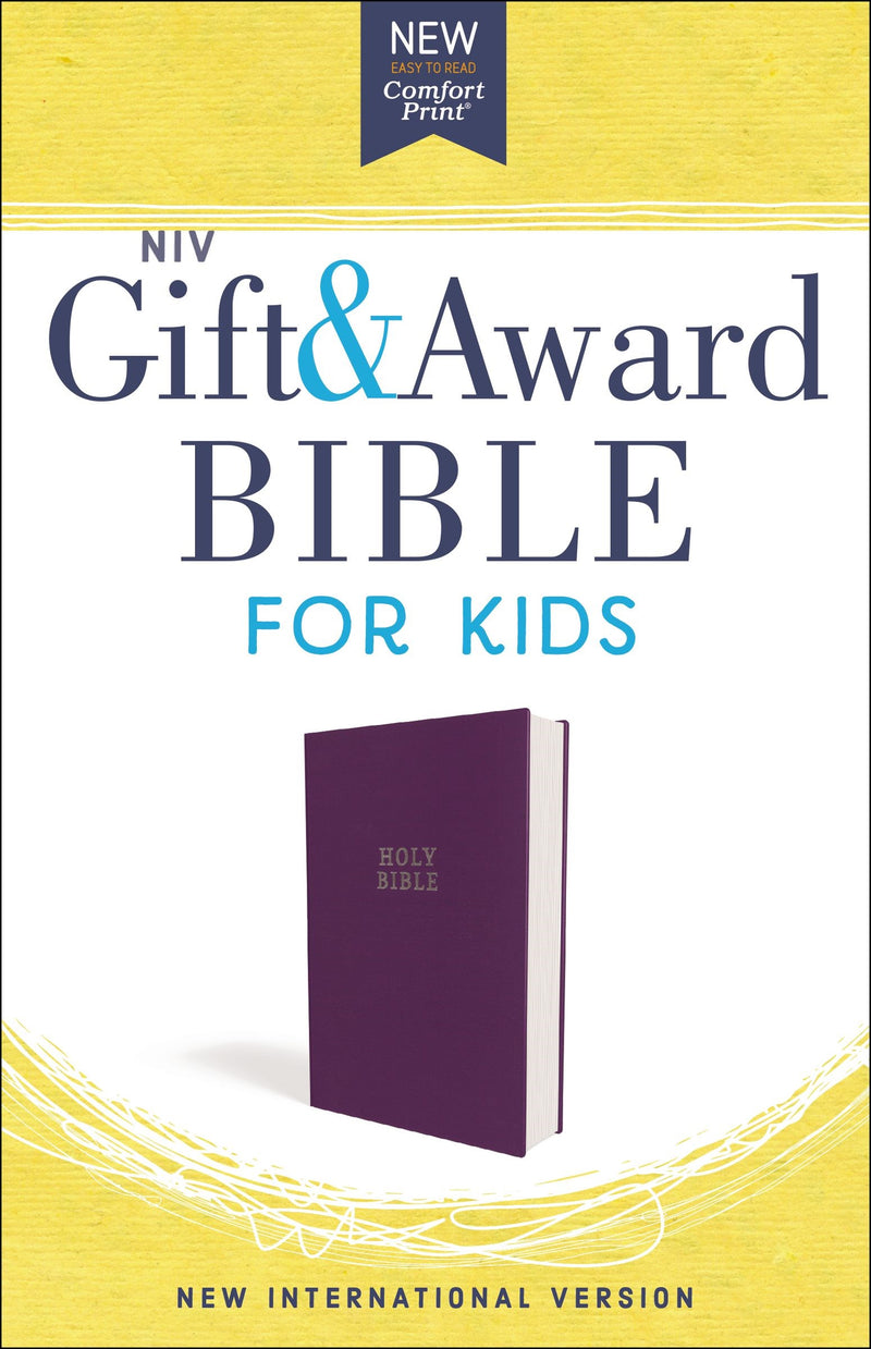 NIV Gift & Award Bible For Kids (Comfort Print)-Purple Flexcover